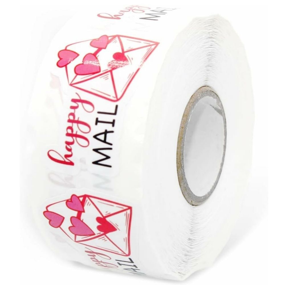 3/$15 Set of 50 HAPPY MAIL STICKERS RED BLACK PINK HEARTS
